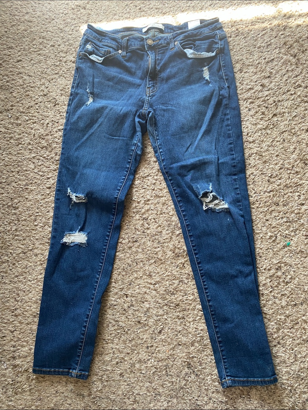 KanCan Dark Blue Distressed Skinny Jeans